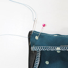 1940's Tea Dress Sewalong No. 8: Attaching the Facing