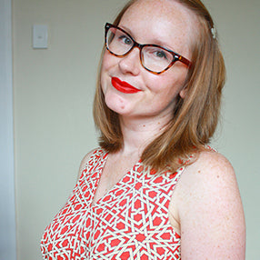 Pattern hack: fully-lined sleeveless 1940's Tea Dress