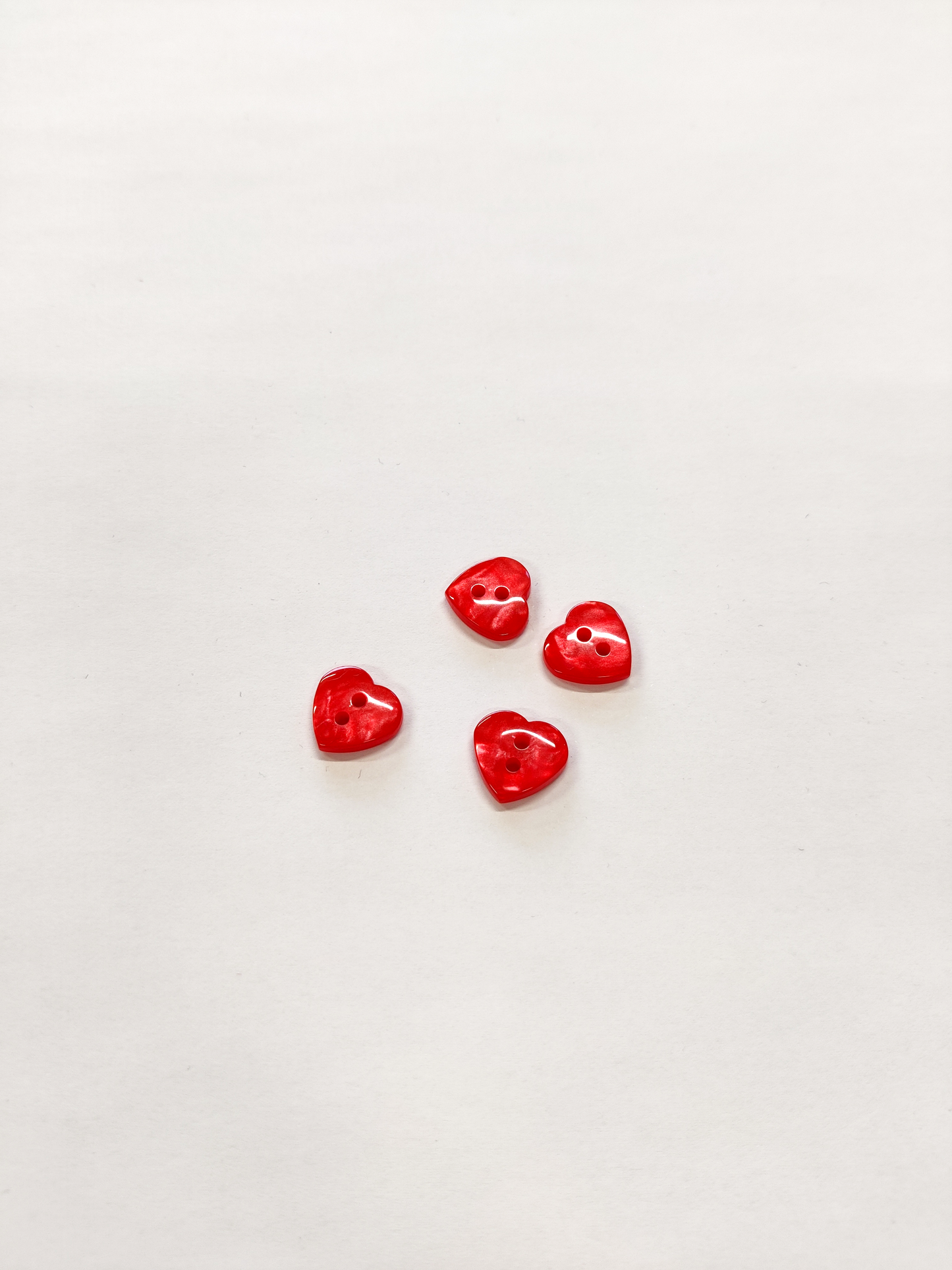 Heart Buttons - 12mm (Assorted Colours)