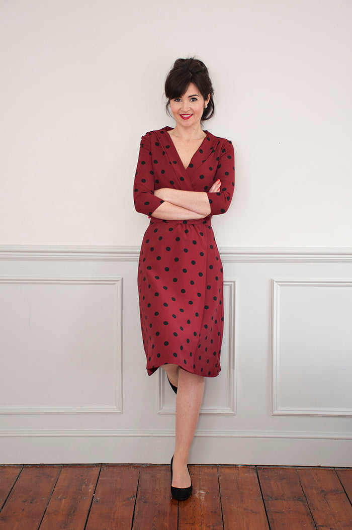 1940's Wrap Dress PDF Sewing Pattern