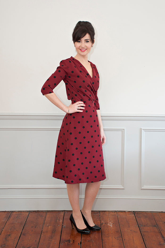 1940's Wrap Dress PDF Sewing Pattern