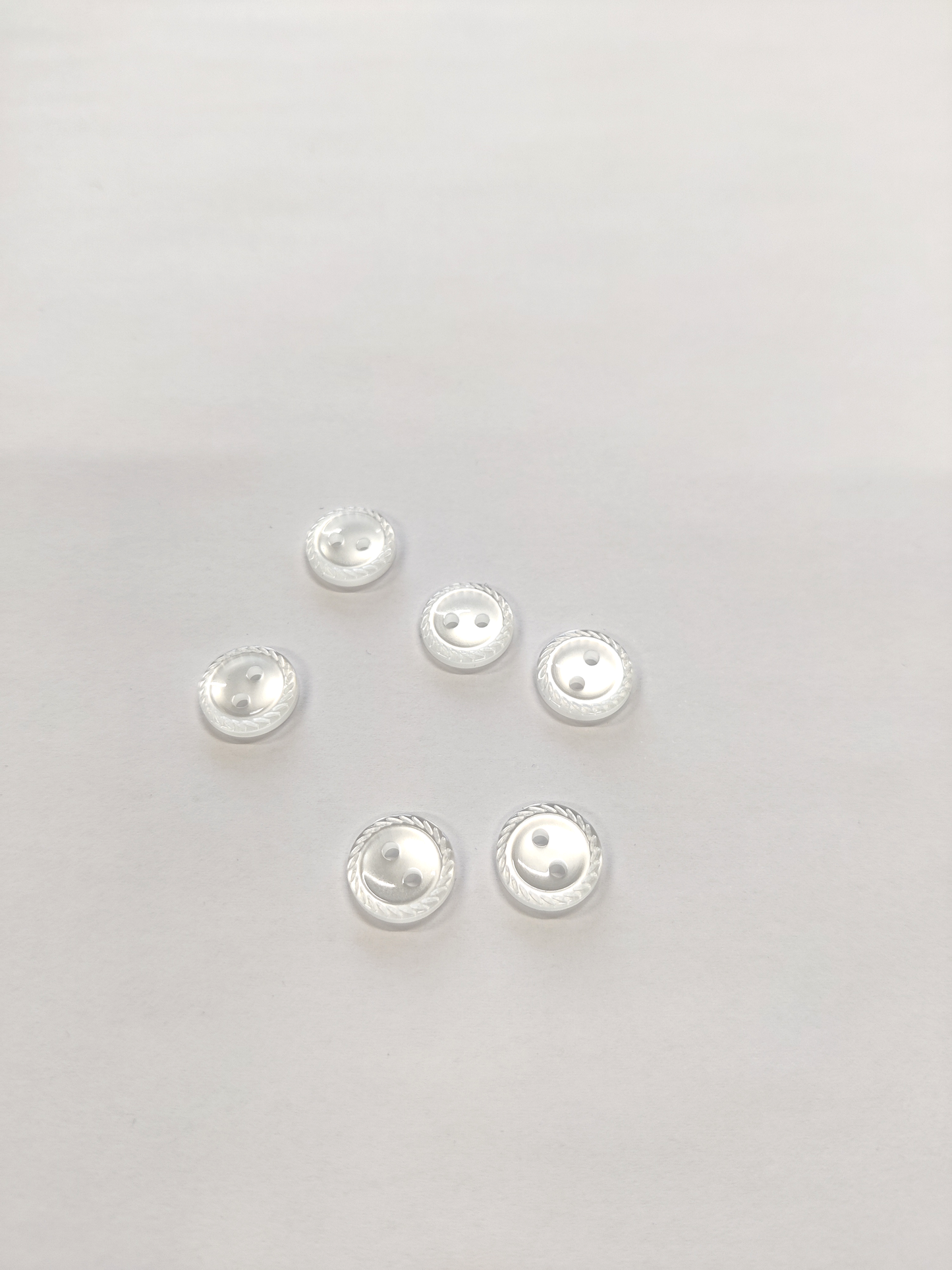Cut Edge Buttons - 11mm (Assorted Colours)