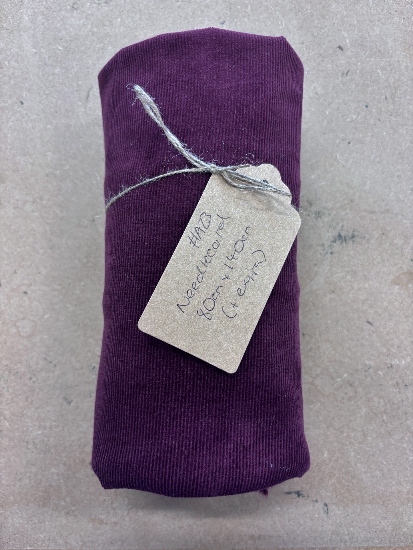 Burgundy Needlecord - A23