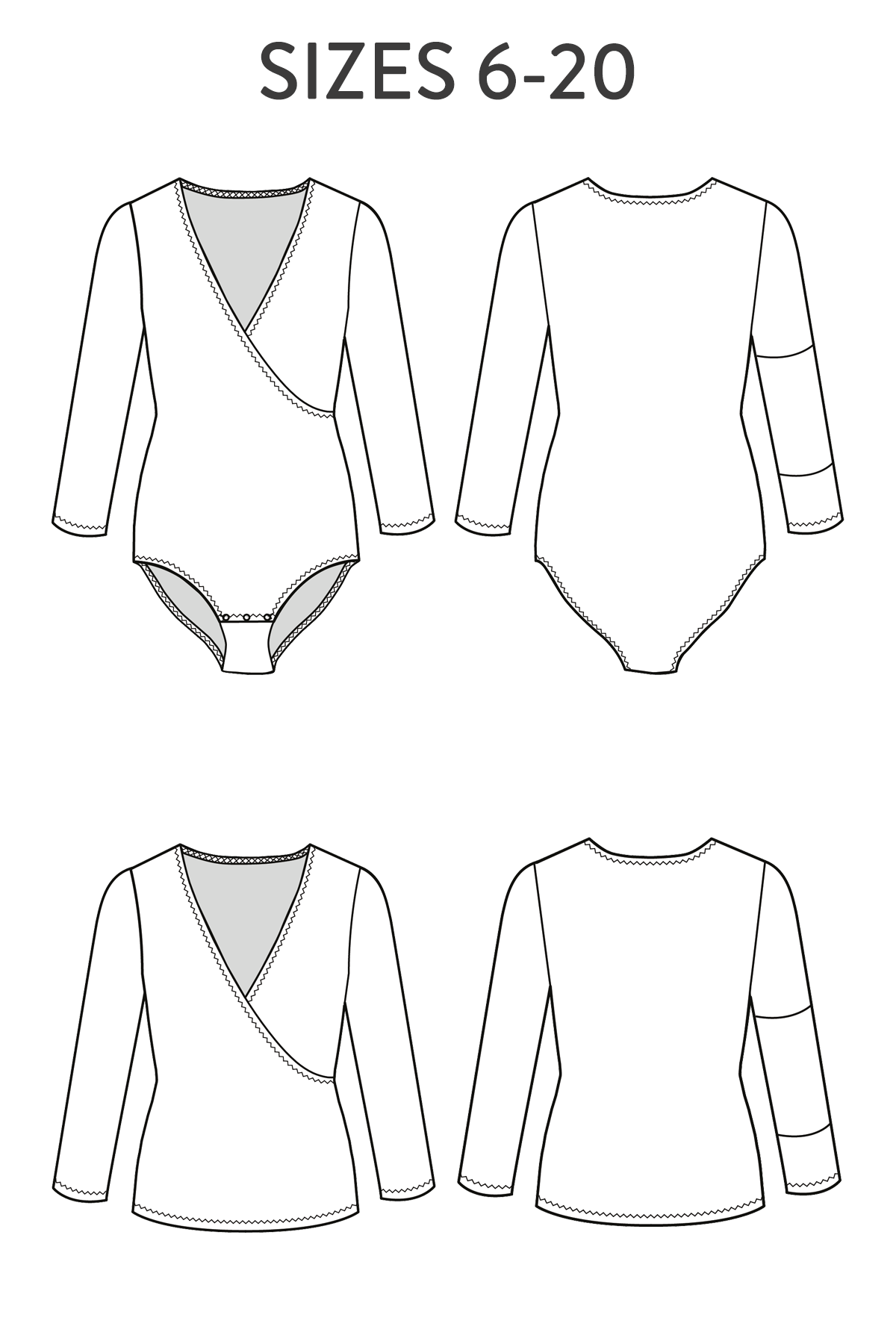 Astrid Bodysuit & Top PDF Sewing Pattern