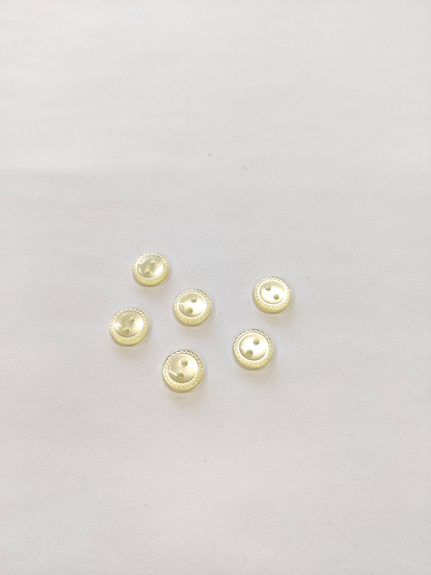 Cut Edge Buttons - 11mm (Assorted Colours)