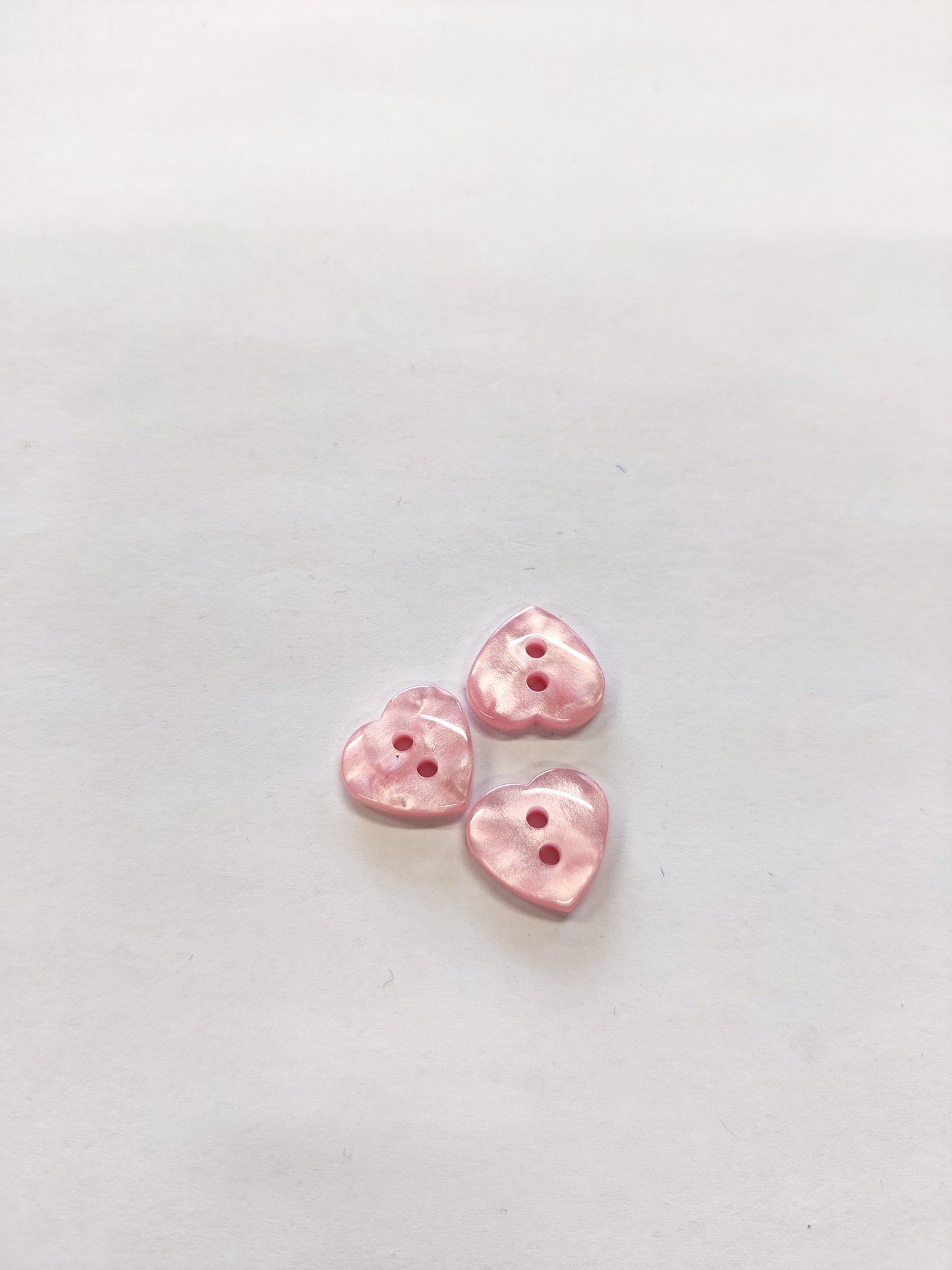 Heart Buttons - 12mm (Assorted Colours)