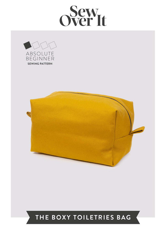 Boxy Toiletries Bag PDF Sewing Pattern