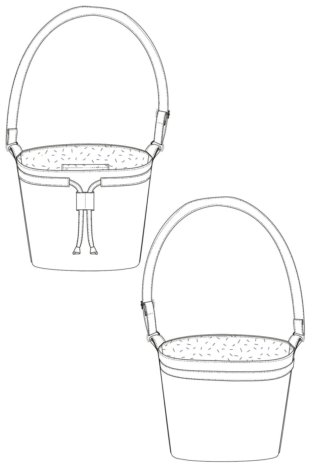 Bucket Bag PDF Sewing Pattern