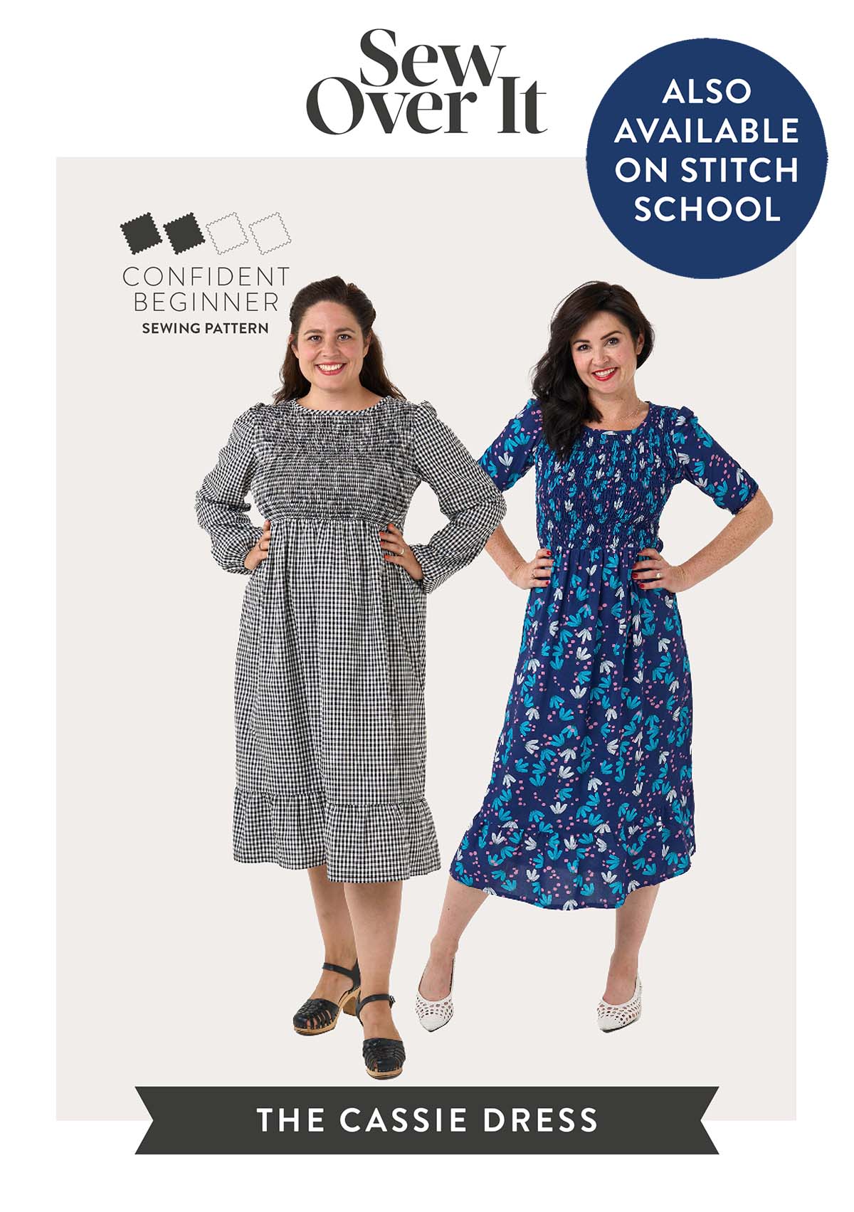 Cassie Dress - Shirred Dress PDF Sewing Pattern - Sew Over It Cassie Dress - Shirred Dress PDF Sewing Pattern - Sew Over It