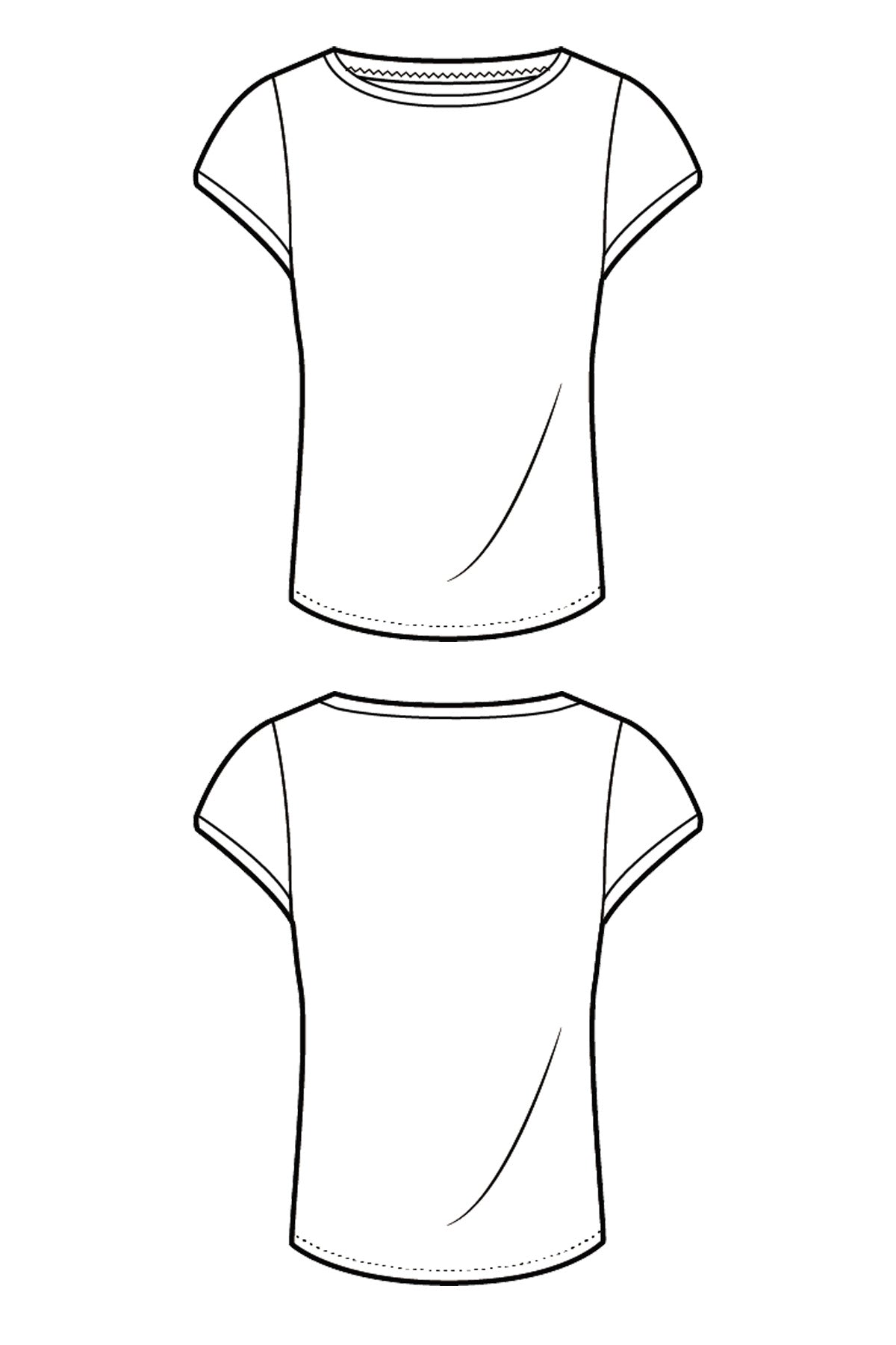 Esma T-Shirt Add-On PDF Sewing Pattern