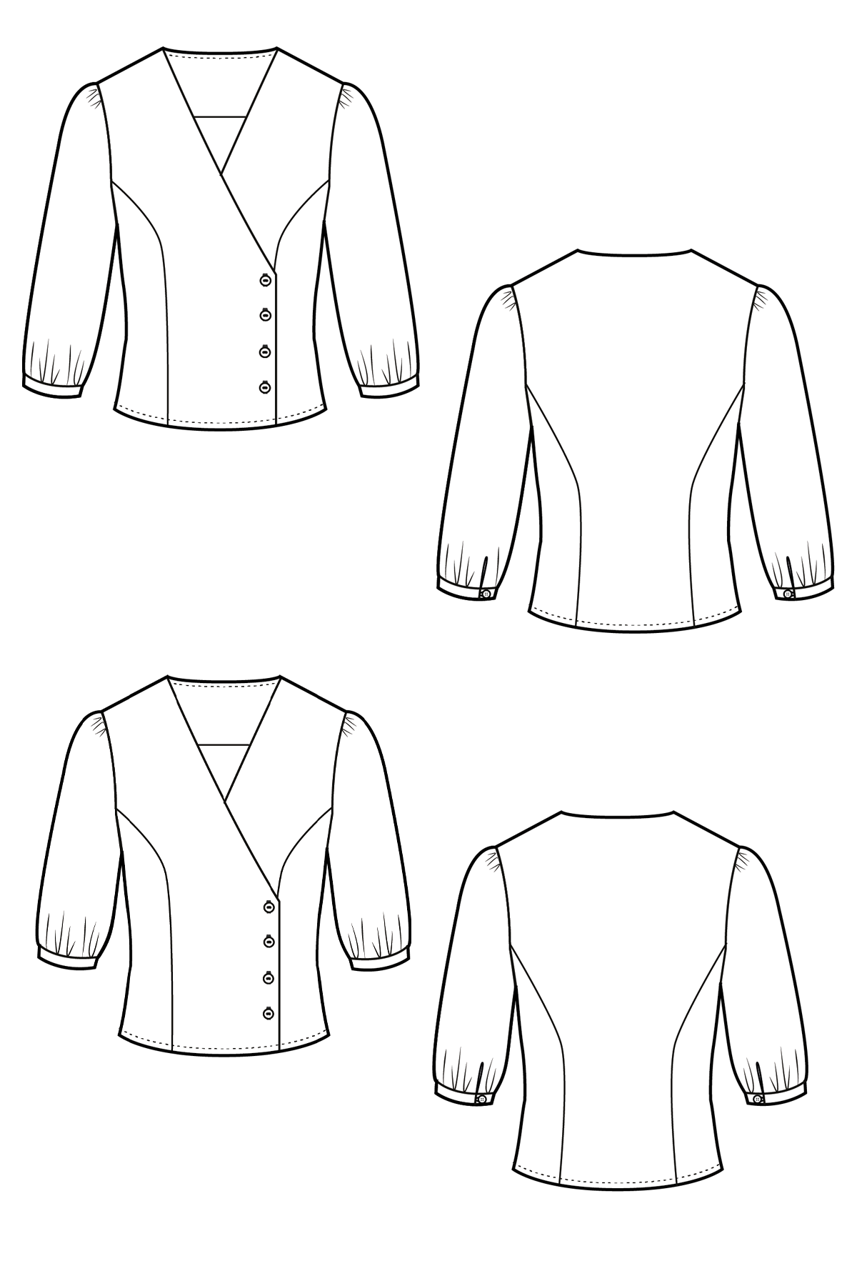 Esther Blouse PDF Sewing Pattern