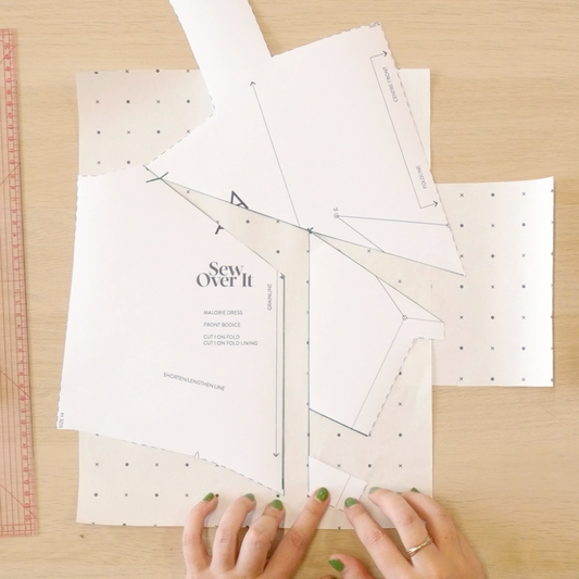 How to do a full bust adjustment on the Malorie Dress