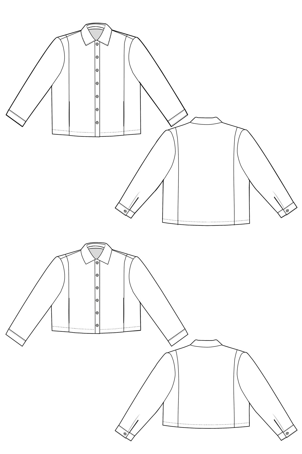 Farley Shacket PDF Sewing Pattern