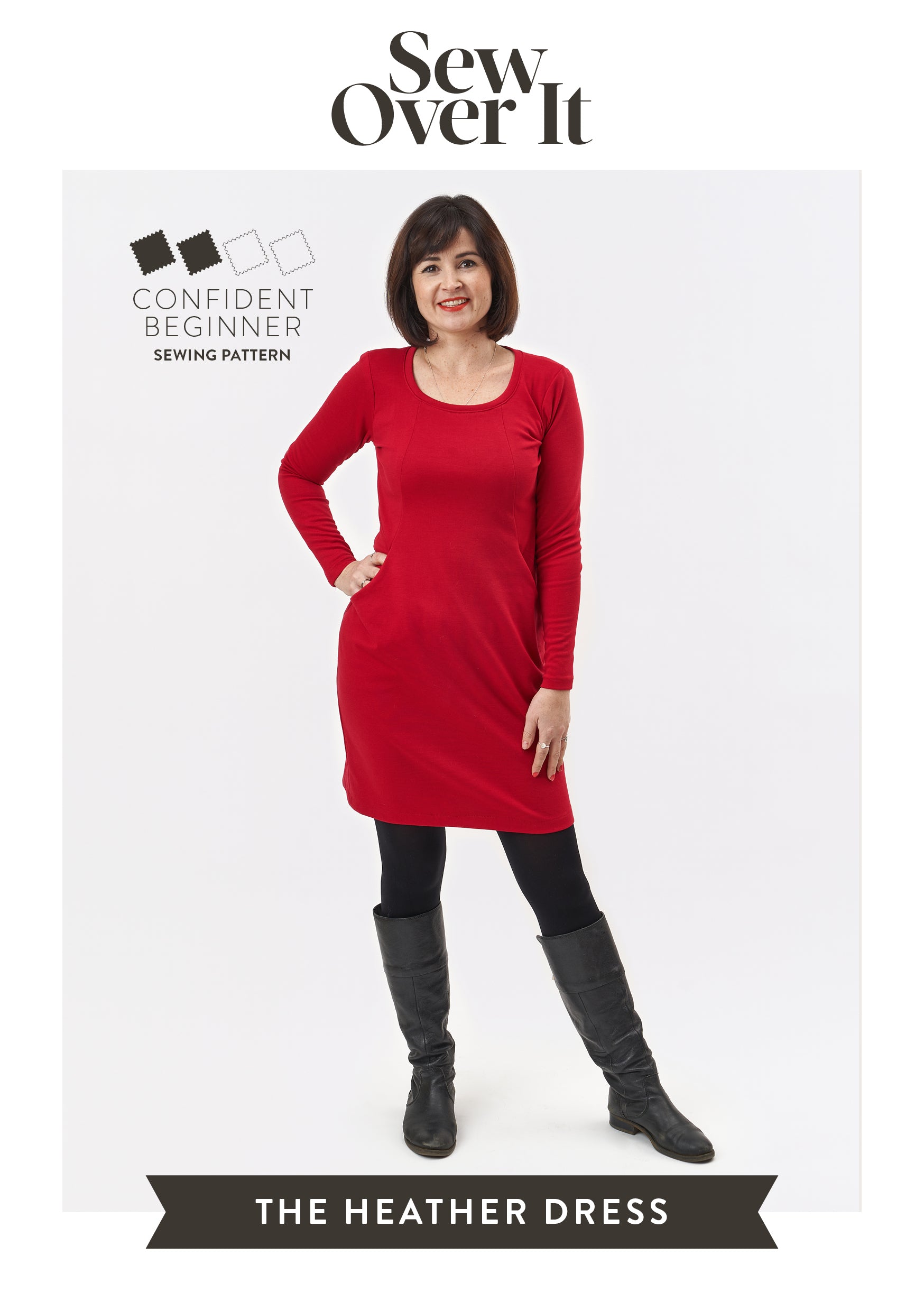 Heather Dress - Comfy Knit Sewing Pattern - Sew Over It Heather Dress - Comfy Knit Sewing Pattern - Sew Over It