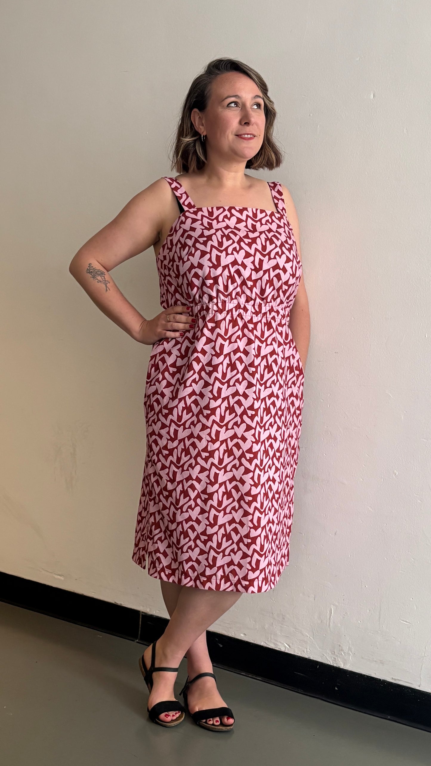 Oona Dress Kit - Collage Hearts