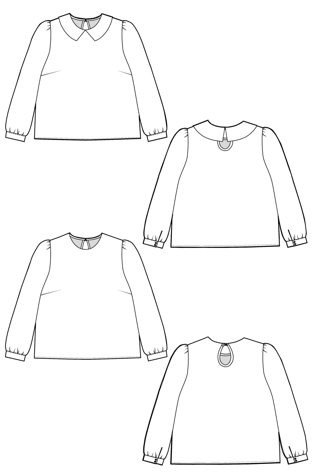 Jacinta Blouse PDF Sewing Pattern