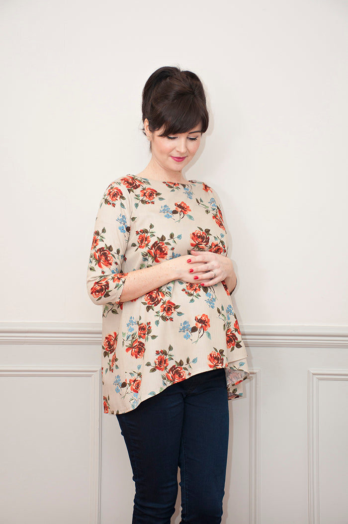 Lily Top PDF Sewing Pattern - Maternity Range