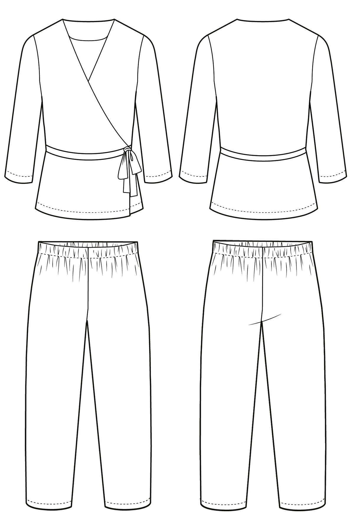Luna Pyjamas PDF Sewing Pattern