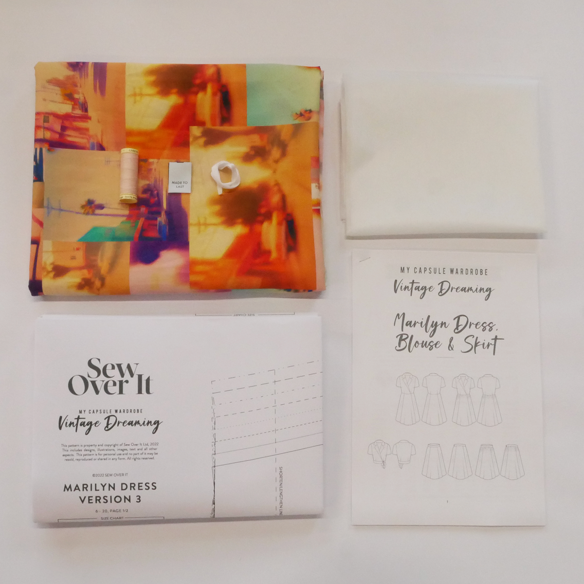 Marilyn Blouse Kit - California Dreams Cotton Poplin