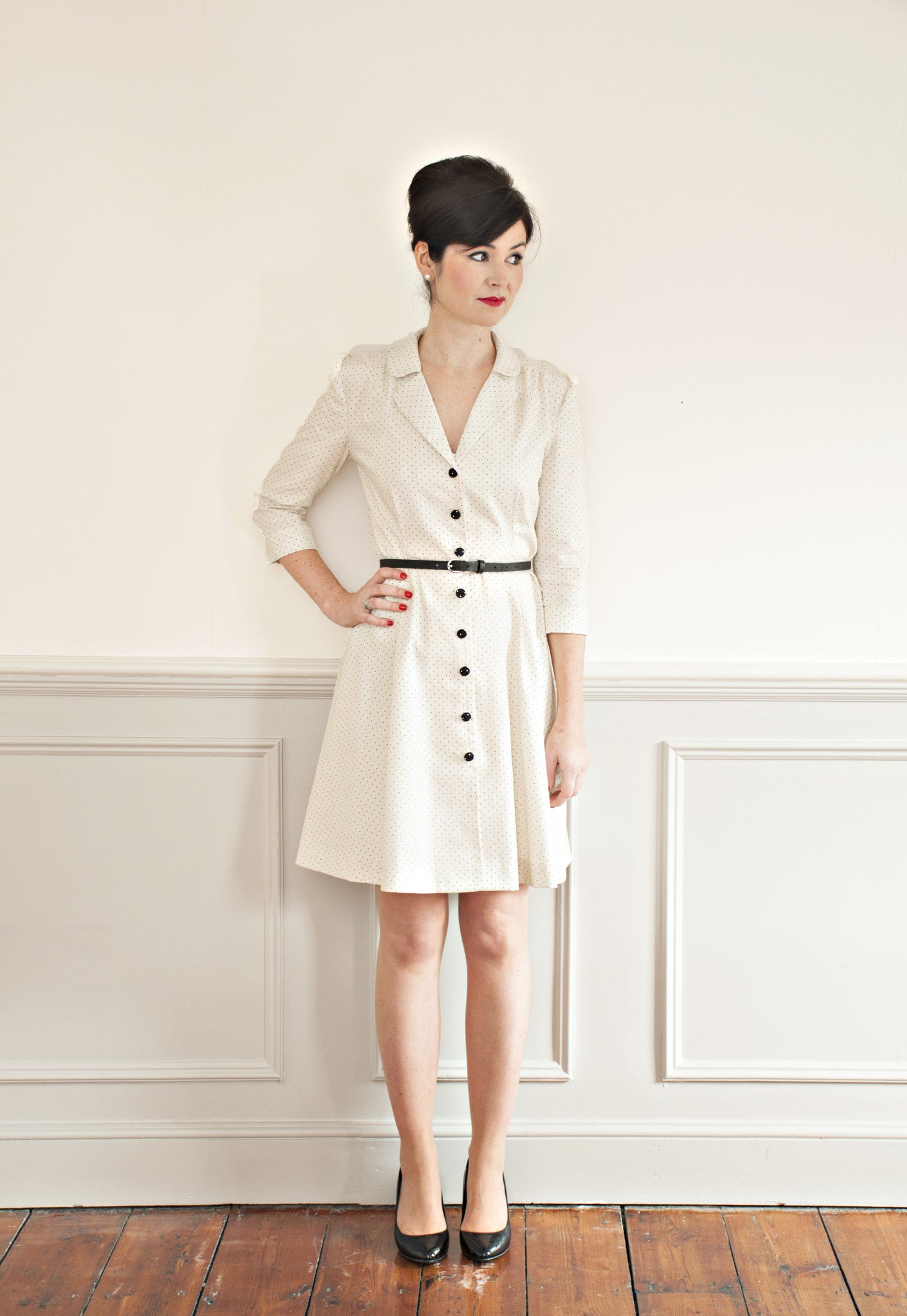 Vintage Shirt Dress PDF Sewing Pattern