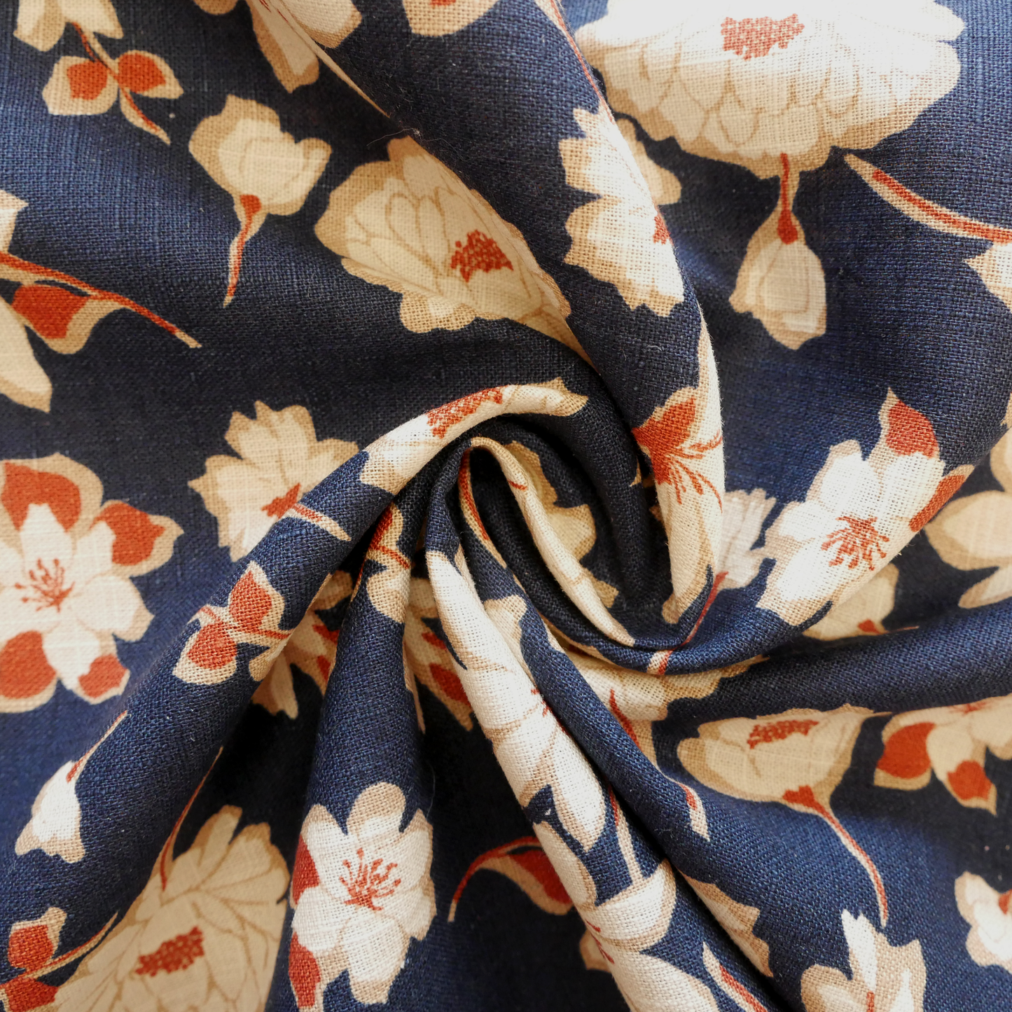 Courtney Jumpsuit Kit - Navy Flowers Ramie