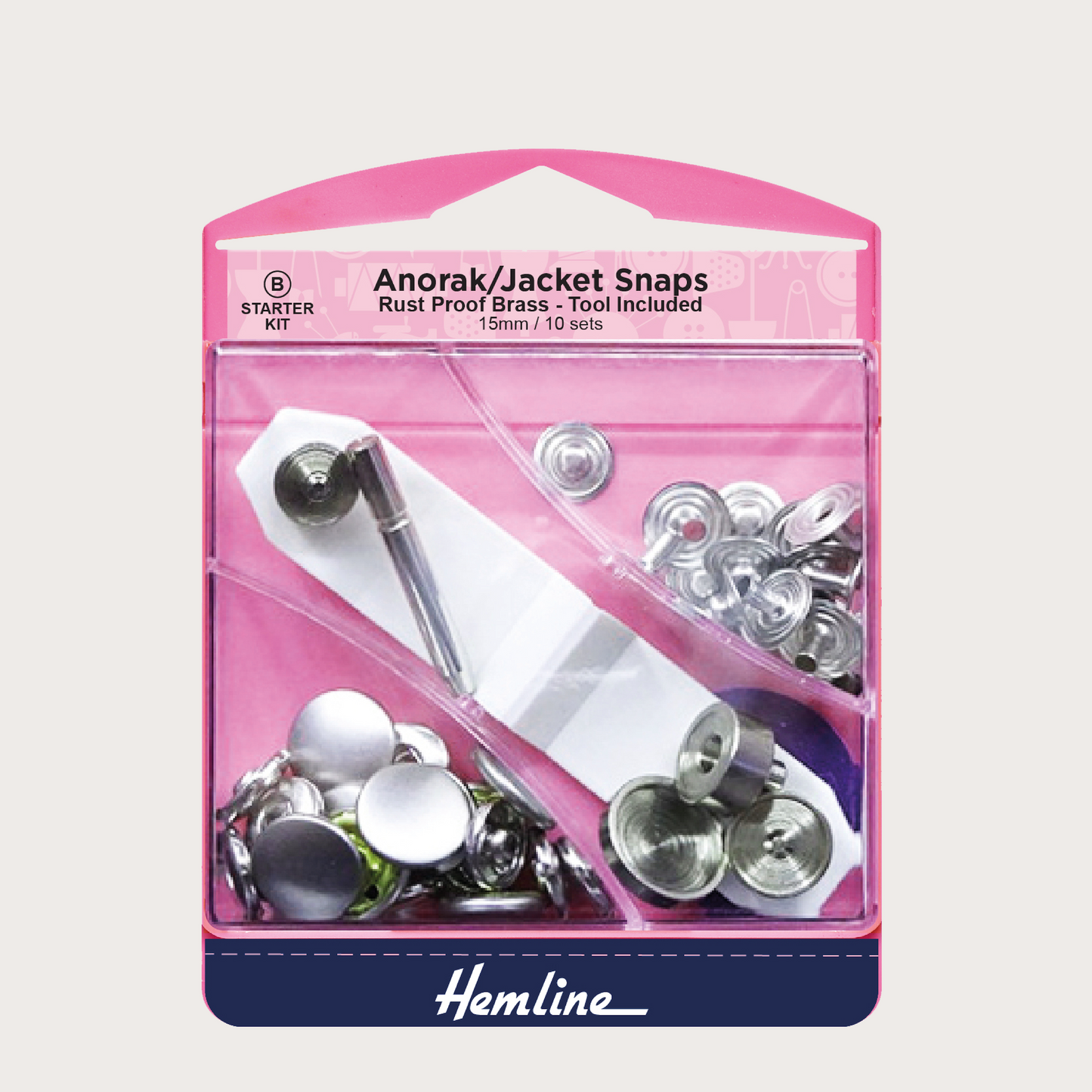 Snap Fasteners - Nickel - 15mm