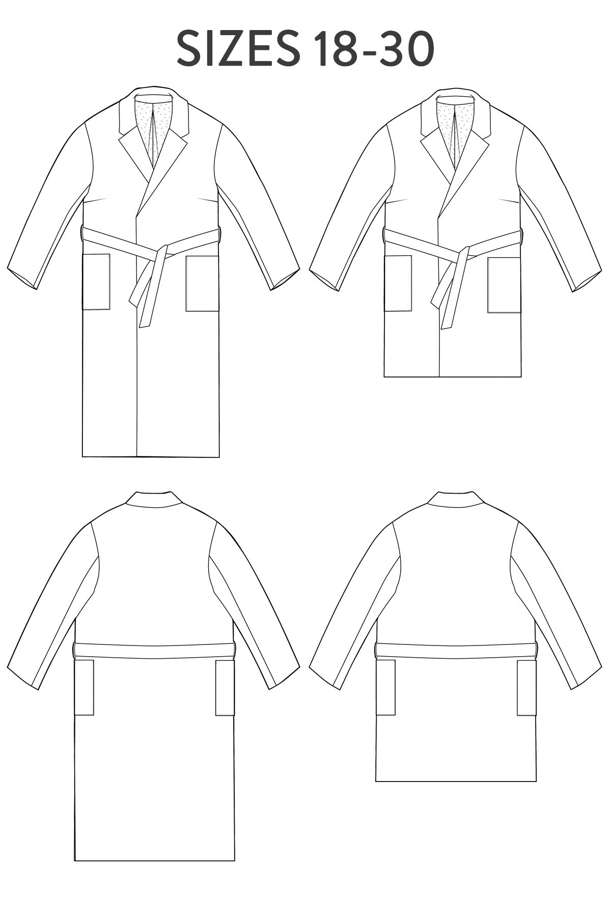 Opal Coat PDF Sewing Pattern