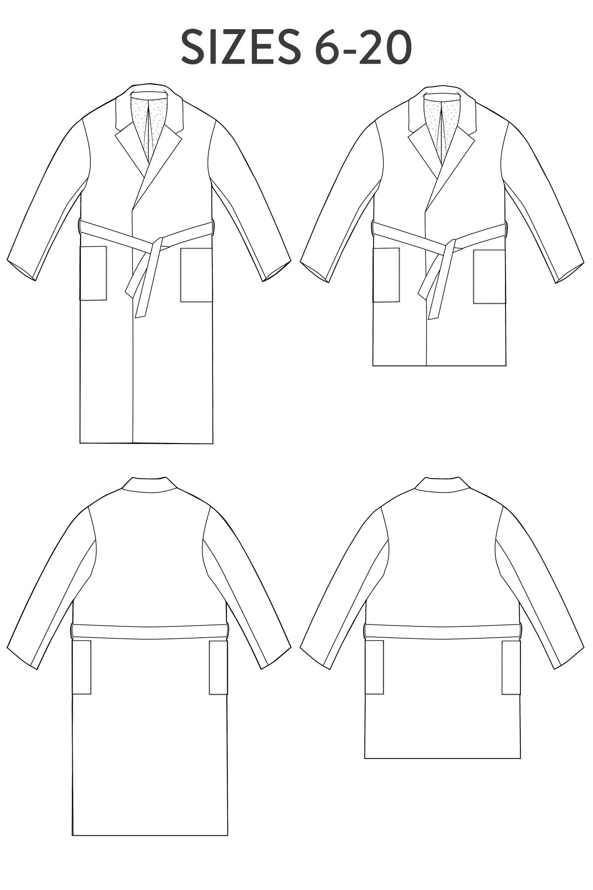 Opal Coat PDF Sewing Pattern