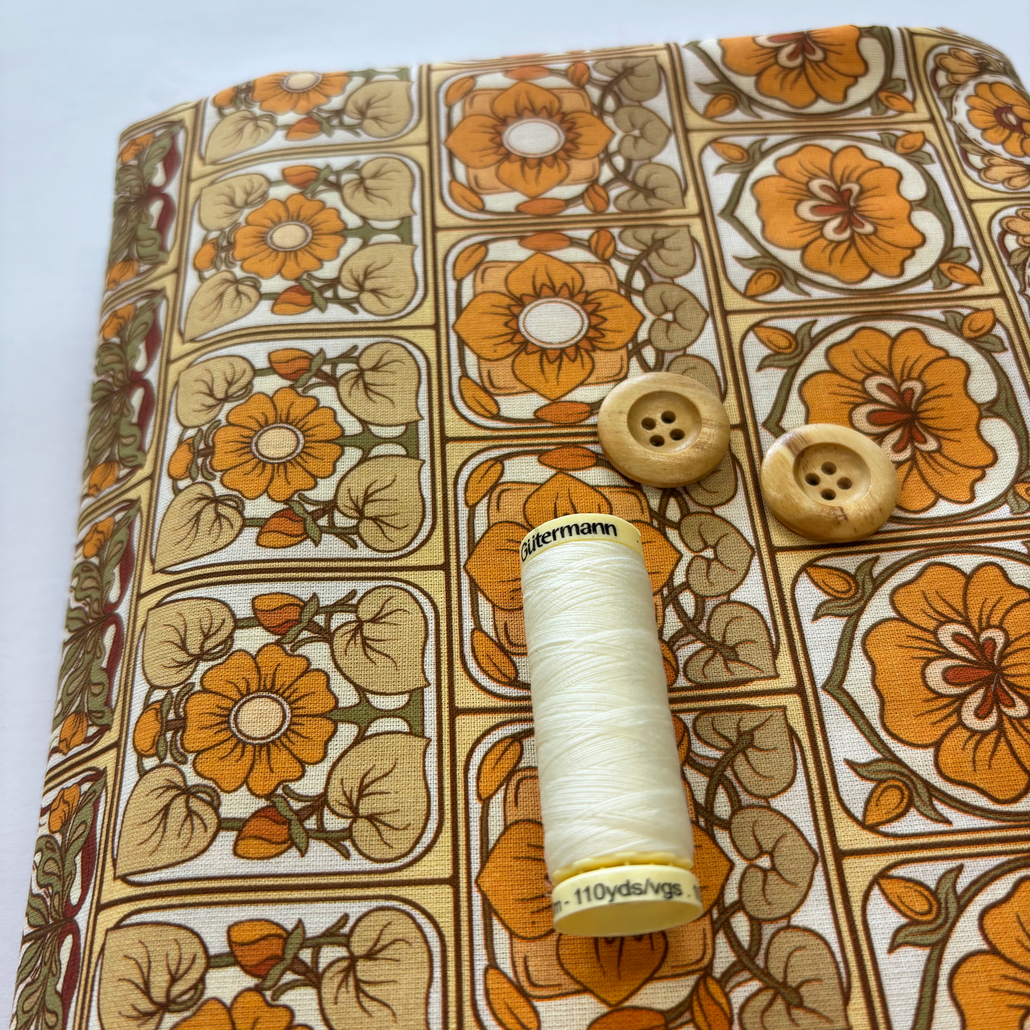 Malorie Dress Kit - Ceramic Flowers Cotton