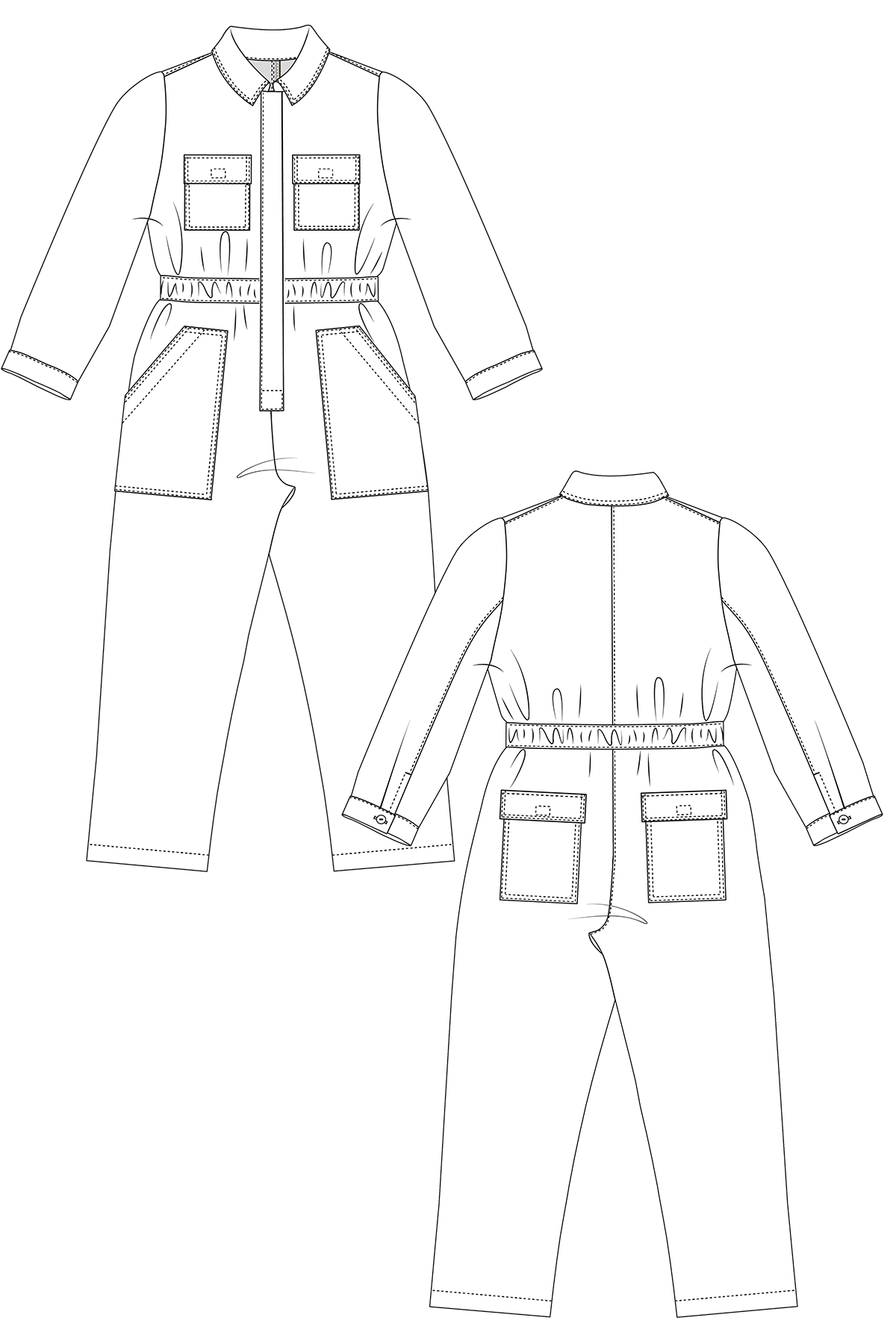 Overalls PDF Sewing Pattern