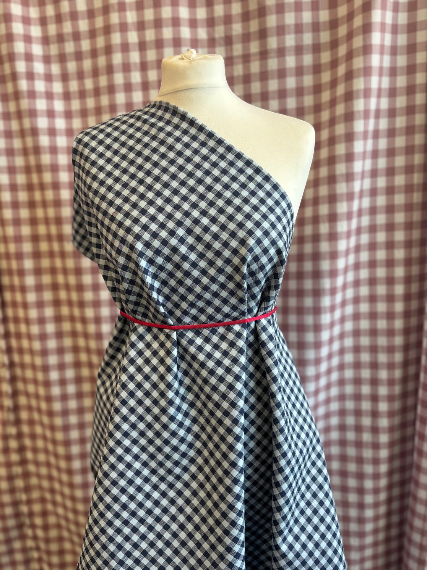 Stretch Gingham Denim