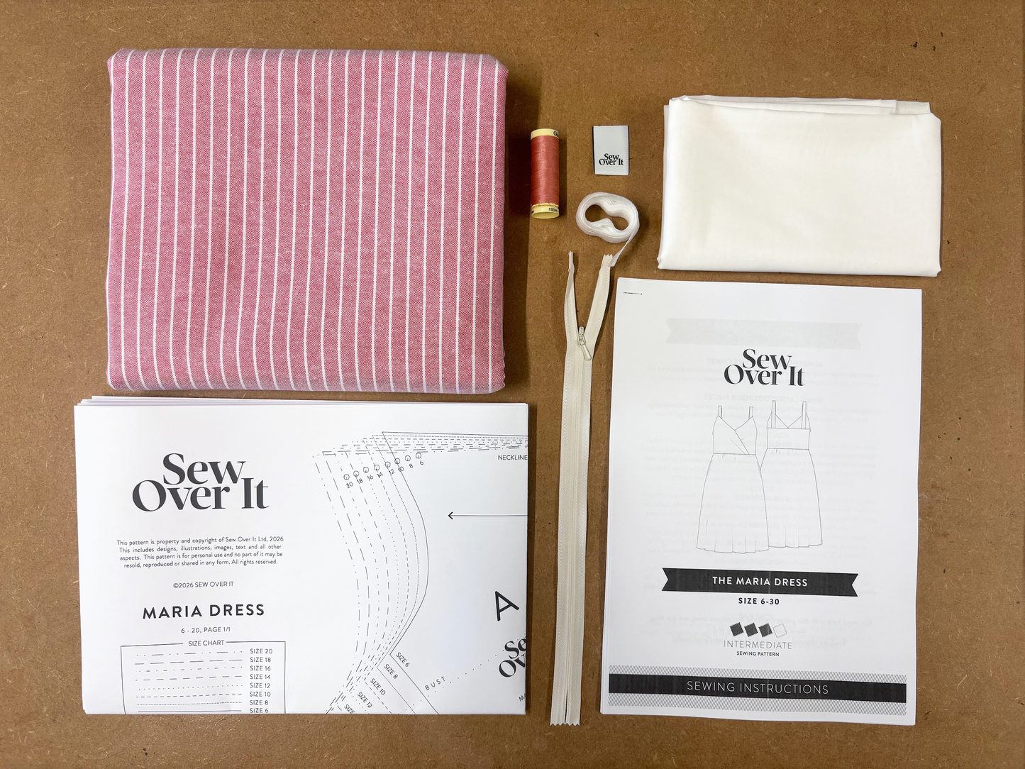Maria Dress Kit - Salmon