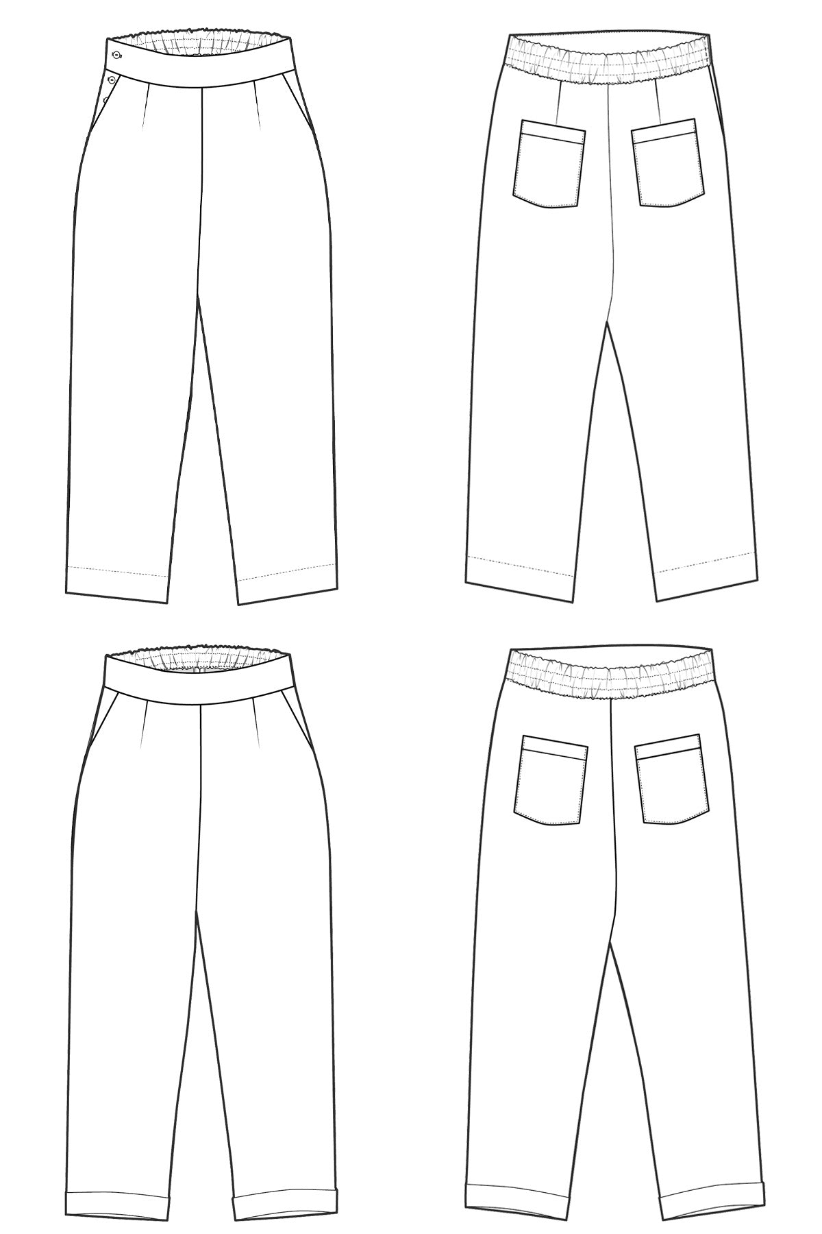 Rosemary Trousers PDF Sewing Pattern