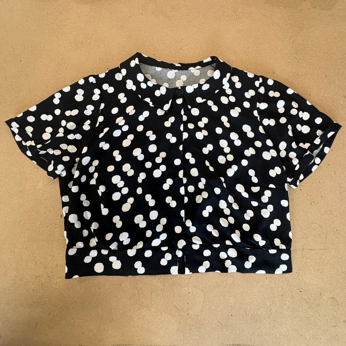Bonnie Blouse Kit - Inky Spot Viscose