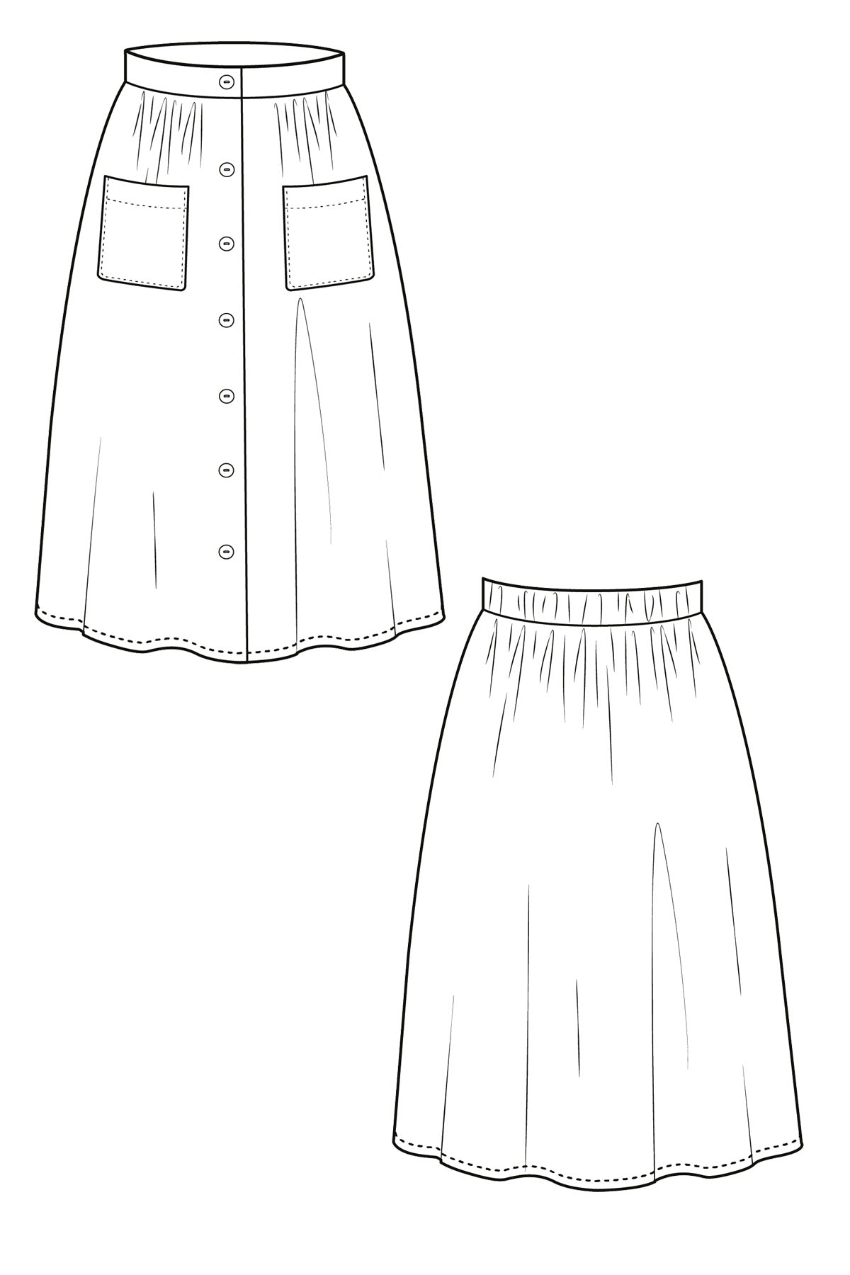 Ruby Skirt PDF Sewing Pattern