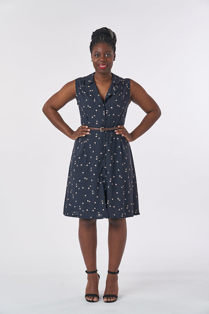 Vintage Shirt Dress PDF Sewing Pattern