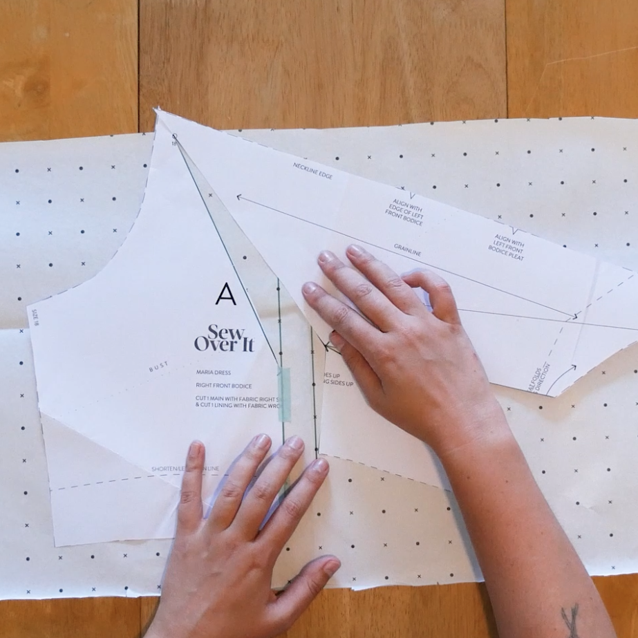 How to do a full bust adjustment on the Maria Dress