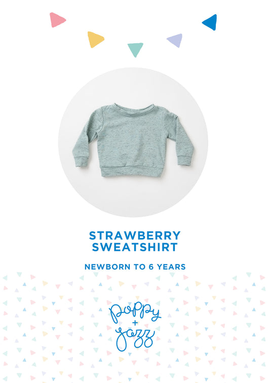 Strawberry Sweatshirt Sewing Pattern