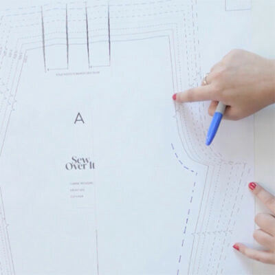 How to use a trouser pattern to make shorts