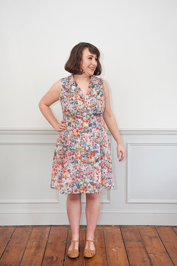 Vintage Shirt Dress PDF Sewing Pattern