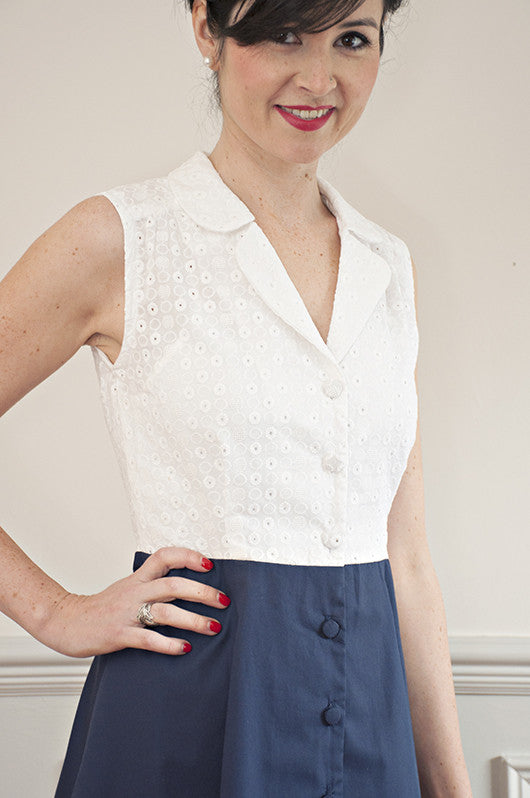 Vintage Shirt Dress PDF Sewing Pattern
