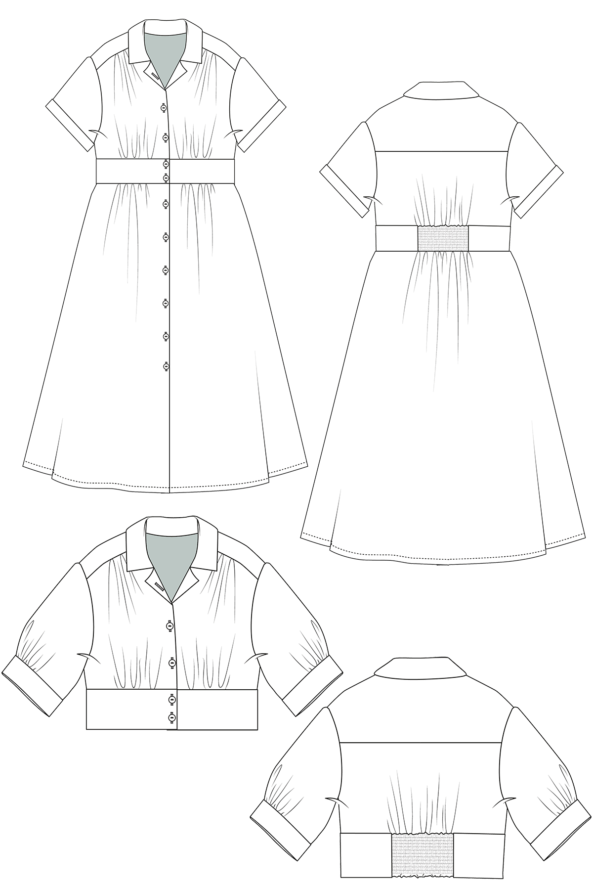 Viola Dress & Blouse PDF Sewing Pattern