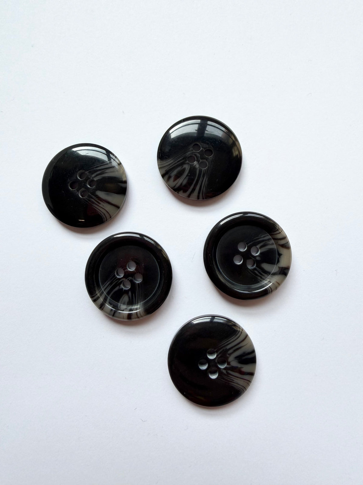 Smokey Duo Colour Jacket Buttons - 25mm (Assorted Colours)