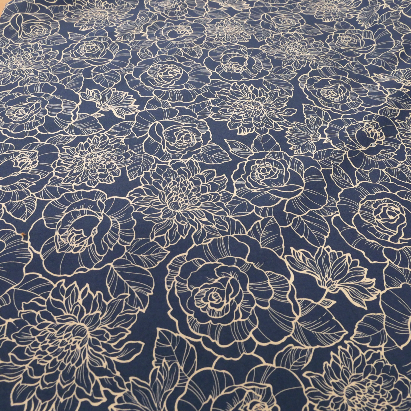 Cotton Poplin - Blue Roses