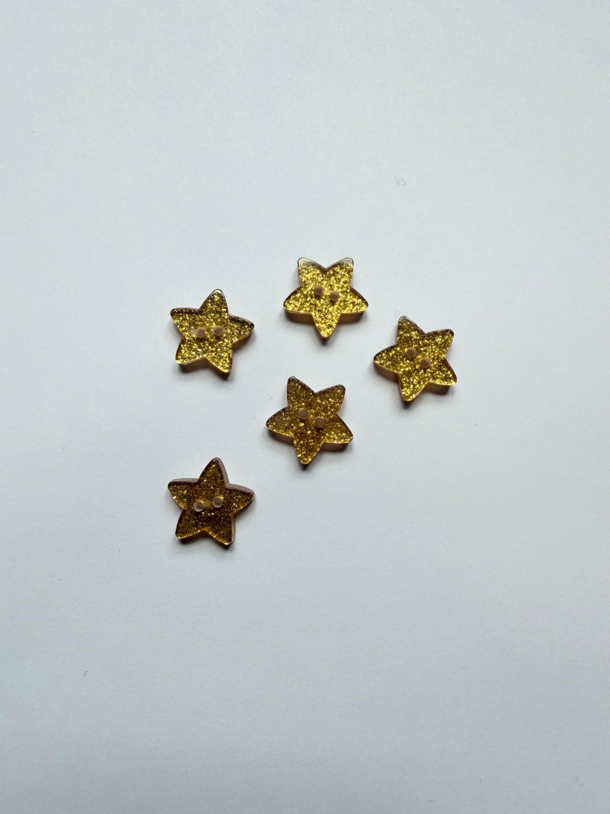 Gold Star Buttons - 18mm (#C4)