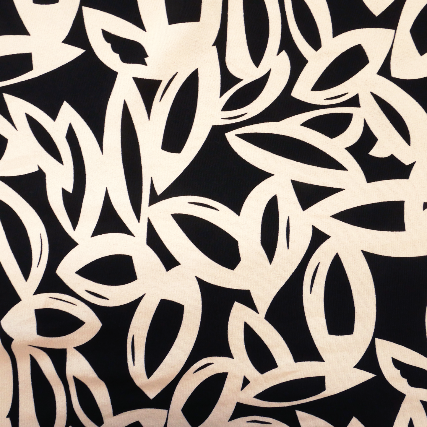 Monochrome Petals Crepe