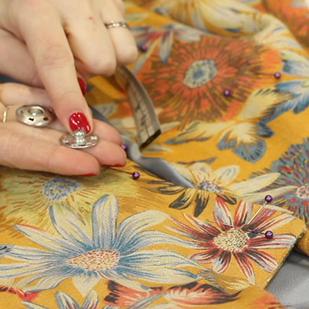 How to sew on a popper