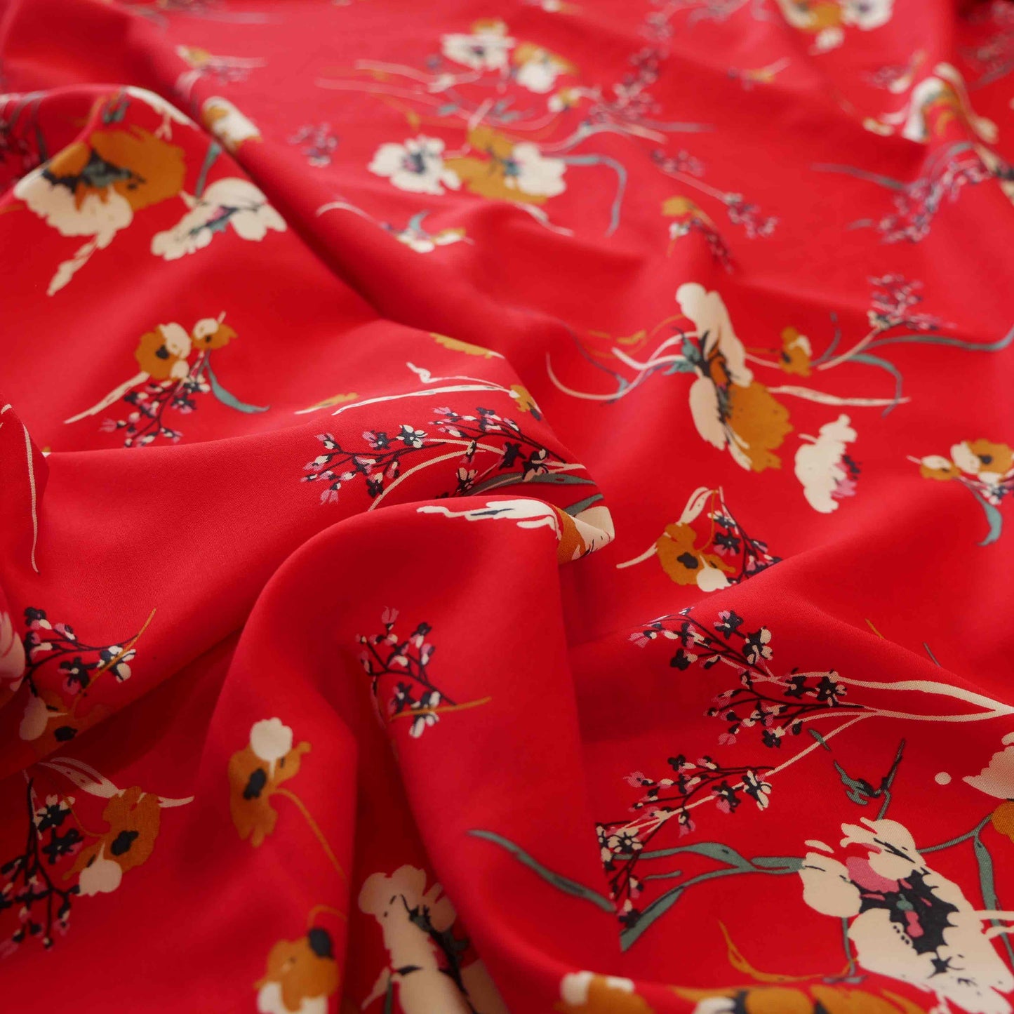 Winona Jumpsuit Kit - Red Viscose