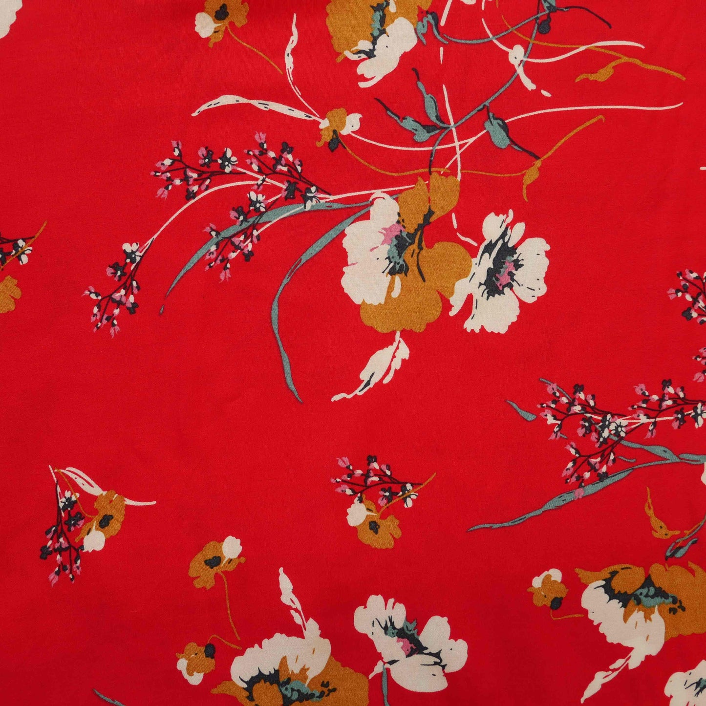 Winona Jumpsuit Kit - Red Viscose