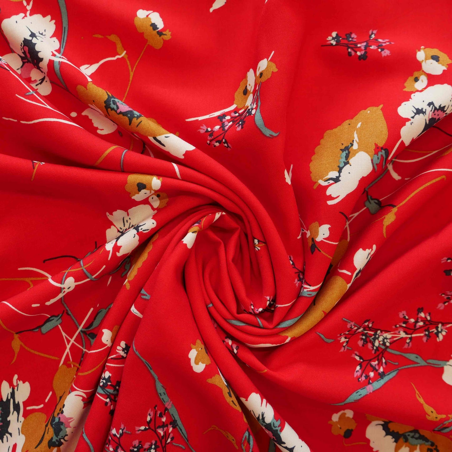 Winona Jumpsuit Kit - Red Viscose